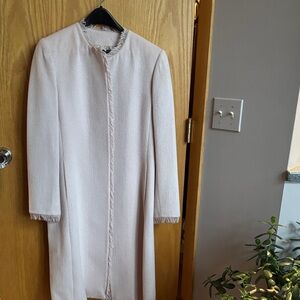 Elegant Alpaca Light Blush Long Coat NWOT